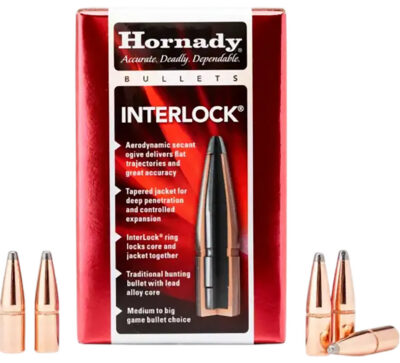INTERLOCK 8MM (0.323”) SOFT POINT BULLETS INTERLOCK®  8MM (0.323”) 195GR SPIRE POINT 100/BOX