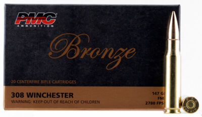 PMC 308B Bronze  308 Win 147 gr Full Metal Jacket Boat Tail (FMJBT) 20 Bx/ 25 Cs