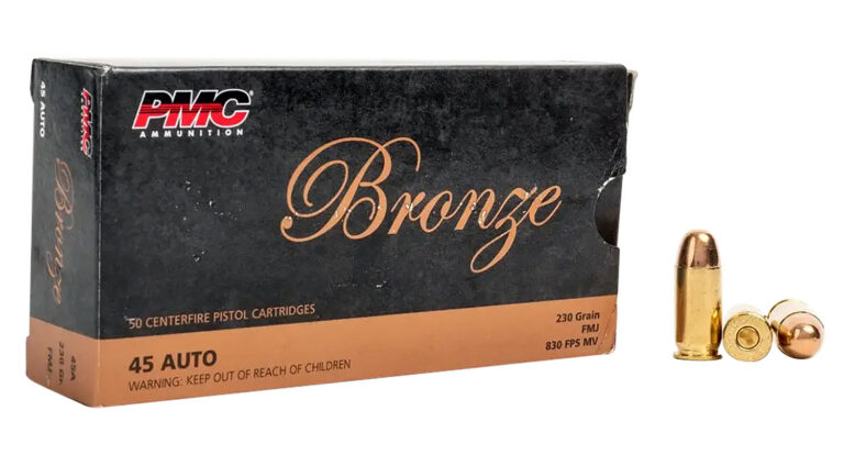PMC 45A Bronze  45ACP 230gr Full Metal Jacket 50 Per Box/20 Case