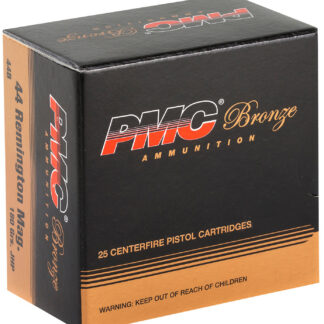 PMC 44B Bronze  44RemMag 180gr Jacketed Hollow Point 25 Per Box/20 Case
