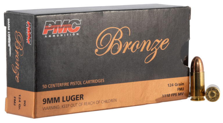 PMC Bronze Pistol Ammo 9mm Luger FMJ 124 gr. 50 rd.