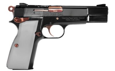 EAA Girsan MCP35, Semi Auto Pistol,  9mm Black Chrome And Rose Gold 4.87in Barrel 10rd Ca Compliant 390459