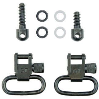 RIFLE SLING SWIVEL SETS 1'', KIT INCL SWIVELS W/WOOD SCREW FRONT STUD & REAR STUD