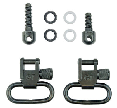 RIFLE SLING SWIVEL SETS 1'', KIT INCL SWIVELS W/WOOD SCREW FRONT STUD & REAR STUD
