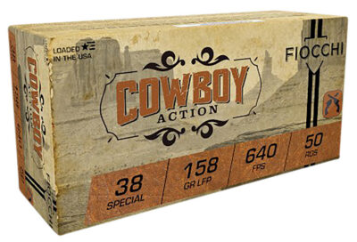 Fiocchi Cowboy Action Centerfire Pistol Ammo 38 Spl. 158 gr. LFP 50 rd.