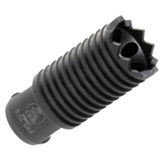 Troy Ind SBRACLM05BT00 Claymore Muzzle Brake Black Steel with 1/2″-28 tpi Threads & 2.25″ OAL for 5.56x45mm NATO AR-Platform