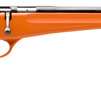 Savage Arms 13810 Rascal  Youth 22 LR 1rd 16.13" Matte Black Sporter Barrel, Matte Black Carbon Steel Receiver, Orange Fixed Synthetic Stock, Right Hand