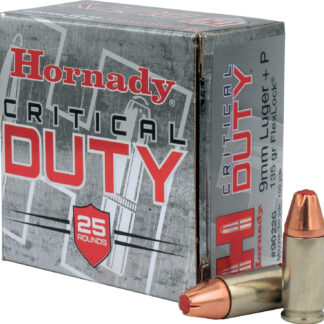 CRITICAL DUTY 9MM LUGER +P AMMO CRITICAL DUTY 9MM LUGER+P 135GR POLYMER TIPPED 25/BOX