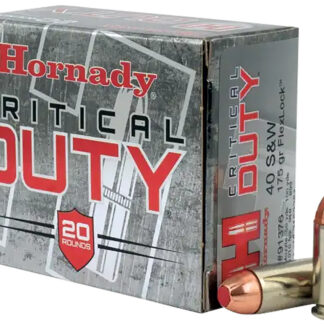 Hornady 91376 Critical Duty  40S&W 175gr Hornady FlexLock 20 Per Box/10 Case