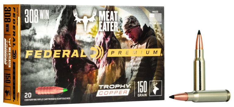 Federal P308TC3 Premium  308Win 150gr Trophy Copper 20 Per Box/10 Case