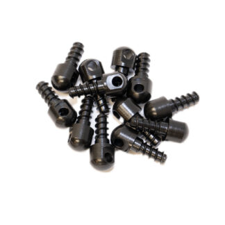GrovTec US Inc GTHM60 Wood Screw  Swivel Studs 0.5″ 12-Pack Black
