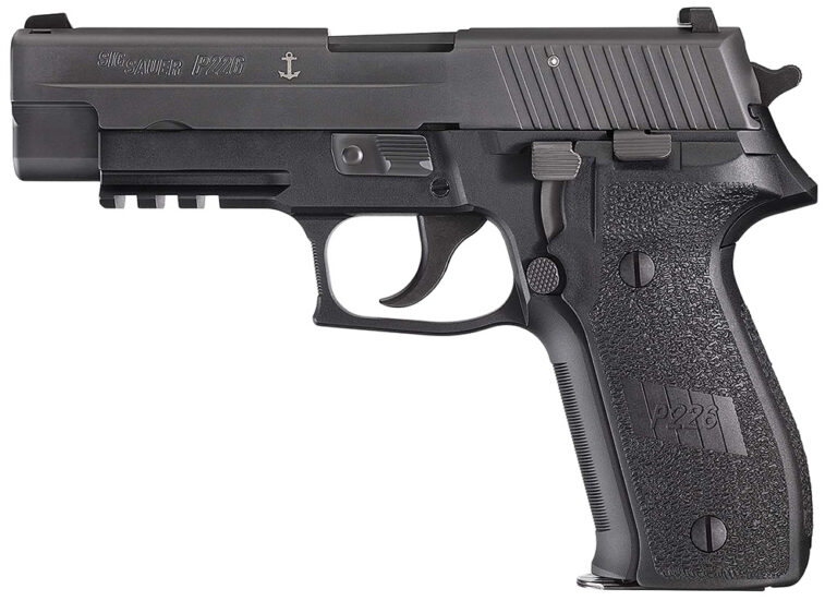 P226 MK-25 9MM LUGER SEMI-AUTO HANDGUN P226 MK-25 9MM LUGER 4.4'' BBL (3)10RD MAGS DA/SA CA COMP BLK