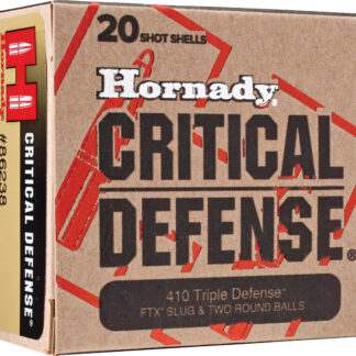 CRITICAL DEFENSE TRIPLE DEFENSE 2-1/2'' SHOTGUN AMMO CRITICAL DEFENSE TRIPLE DEFENSE 410 BORE 2-1/2'' 20/BOX