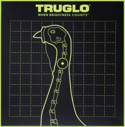 TruGlo TG12A6 Tru-See Turkey Target Self-Adhesive Heavy Paper Black/Green 12"x12" 6 Pack
