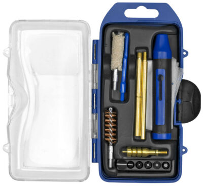 DAC GM40P GunMaster Cleaning Kit 40 Cal & 10mm Pistol/14 Pieces Black/Blue