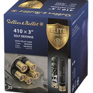 Sellier & Bellot SB410SDB Self Defense  410Gauge 3" 15Pellets 11/16oz 000Buck Shot 25 Box/20 Case