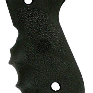Hogue 92000 Rubber Grip  Black Rubber with Finger Grooves for Beretta 92F, 96