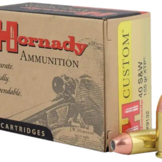 Hornady 9132 Custom  40S&W 155gr Hornady XTP Hollow Point 20 Per Box/10 Case