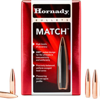 MATCH 30 CALIBER (0.308'') HOLLOW POINT BOAT TAIL BULLETS MATCH™ 30 CALIBER (0.308'') 168GR BTHP 100/BOX