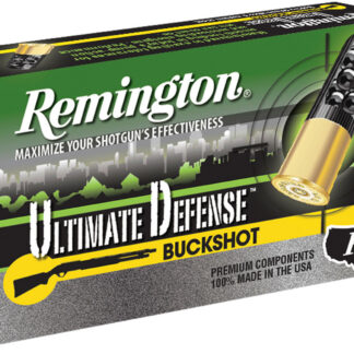 Remington Ammunition 20713 Ultimate Defense Buckshot 12Gauge 2.75" 00Buck Shot 5 Per Box/20 Case