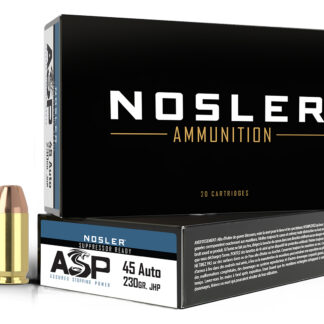 Nosler 51284 Assured Stopping Power Handgun 45ACP 230gr Jacketed Hollow Point 50 Per Box/10 Case