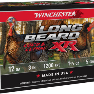 Winchester Ammo STLB1235 Long Beard XR Shot-Lok 12Gauge 3" 1 3/4oz 5Shot 10 Per Box/10 Case