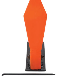 Champion Targets 44886 .22 Diamond Pop-Up Target Rimfire Rifles Orange Steel Diamond Standing Includes Ground Stakes