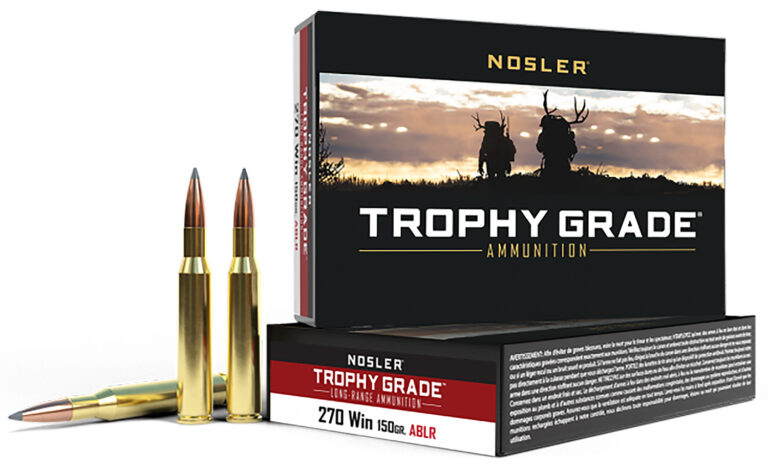 Nosler 60125 Trophy Grade Long-Range 270Win 150gr Nosler Spitzer AccuBond Long Range 20 Per Box/10 Case
