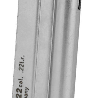 Walther Arms 512604 P22  10rd Detachable w/Finger Rest 22 LR Black Steel