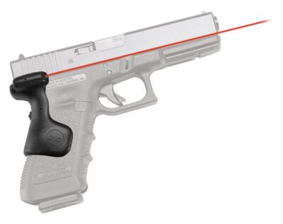 Crimson Trace 0167101 Lasergrips  Compatible w/ Glock Gen3/4/5 Full Size, Red Laser Black Polymer