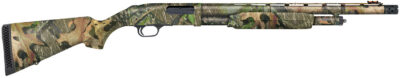 Mossberg 52280 500  Full Size 12 Gauge Pump 3″ 5+1 20″ Mossy Oak Obsession Vent Rib Barrel & Integral Scope Mount Steel Receiver, Fixed Mossy Oak Obsession Synthetic Stock, X-Factor Ported Choke