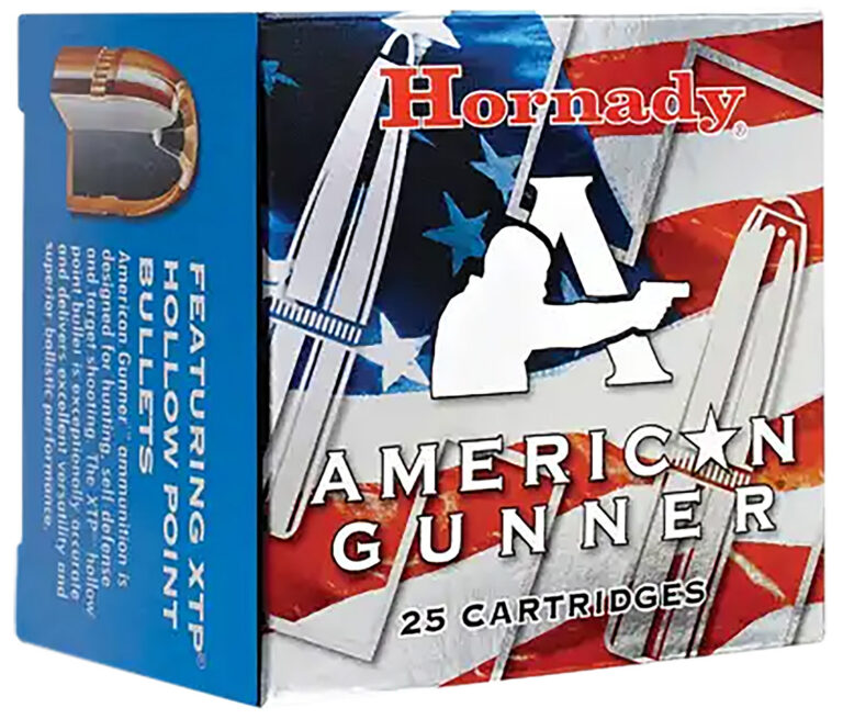 Hornady 90244 American Gunner  9mmLuger 115gr Hornady XTP Hollow Point 25 Per Box/10 Case