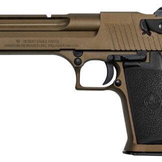 Magnum Research DE44CABB Desert Eagle Mark XIX *CA Compliant 44 Rem Mag 6" 8+1 Burnt Bronze Cerakote Carbon Steel Frame & Slide Black Rubber Grip