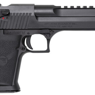 Magnum Research DE357IMB Desert Eagle Mark XIX 357 Mag 6" with Muzzle Brake 9+1 Matte Black Carbon Steel Frame & Slide Black Rubber Grip