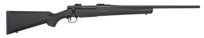 Mossberg 27884 Patriot  Full Size 270 Win 5+1 22″ Matte Blued Fluted Barrel, Drilled & Tapped Matte Blued Stainless Steel Receiver, Fixed Synthetic Stock, Right Hand