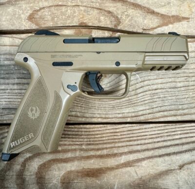 RUGER SECURITY 9 9MM SEMI AUTO PISTOL TAN 4″ W/BOX