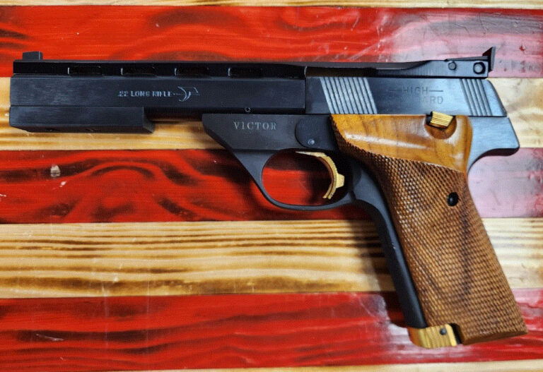 High Standard Victor Semi-Auto Pistol in 22LR with OEM box & 1 magazine