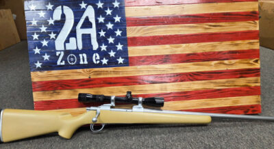 Sako L61r, Bolt Action, 24In Barrel ,Caliber 270, Stainless Steel Finish, Redfield 3x-9x scope,