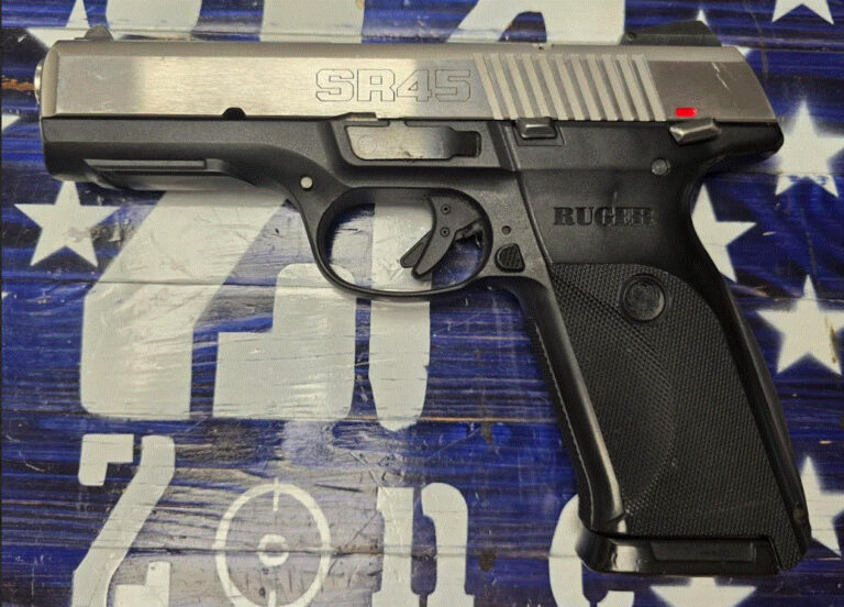 Ruger SR45 45acp Semi Auto Pistol, Black 4.5"