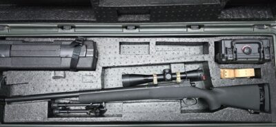 Remington 700 M24, Deployment Kit,Leupold Mk4, Military issued Stock, 762×51, Hard Case, Bipod, BLK, 24″ Barrel