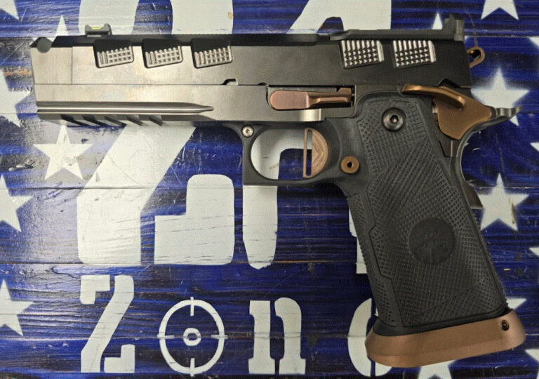 Watchtower Pew View Apache 9mm Semi Auto Pistol, Black 5"