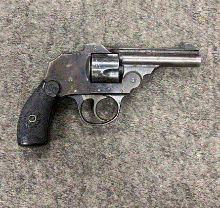 Iver Johnson Model 1900, Double Action Revolver, 22 Cal, Black, Break Open Action, 3" Barrel