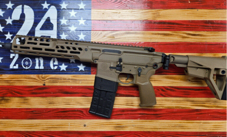 Sig Sauer MCX Semi Auto Pistol, FDE, 11.5", 5.56. Includes: Compmag, SB Tactical Brace. OEM Build.