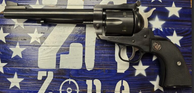 Ruger New Model Blackhawk 357 single action revolver, blued 6.5"