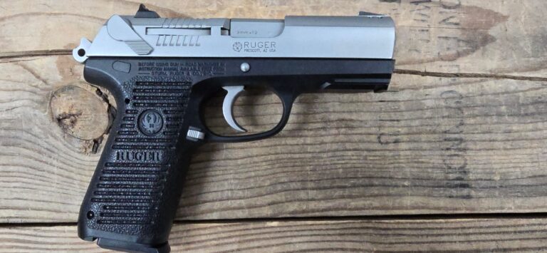 Ruger P95, 9MM, Semi Auto Pistol, Two Tone, 3.34" BBL, 4 Magazines, OEM Box, OEM Manual,