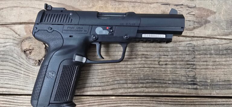 FN USA Five Seven, 5.7 x 28, Black, 5" BBL, 5 Magazines, OEM Box, OEM Manual, Gun Sock