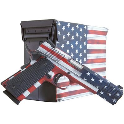 CITADEL 45ACP 1911-A1 FSP USA RWB Cera BLK G10 W/ AMMO CAN