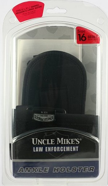 Uncle Mikes 8816 Ankle  3.25-3.75″ Med/Lg Auto Cordura Nylon Black